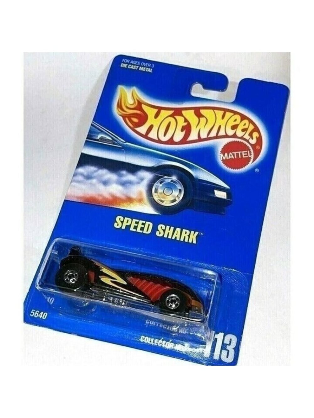Vintage Die Cast Hot Wheels 1991 Speed Shark 5640 Metal Vehicle Collector #113